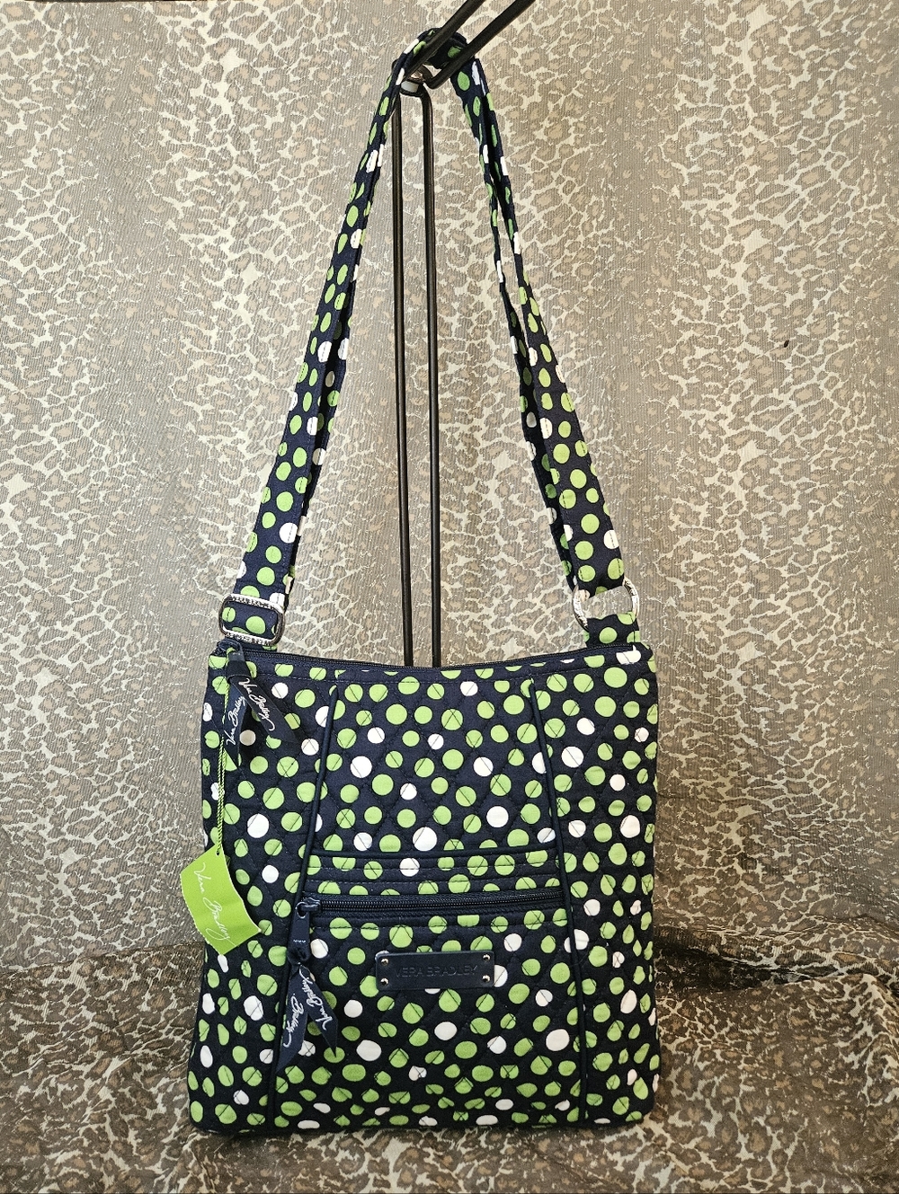NWT Vera Bradley Hipster Lucky Dots Crossbody
